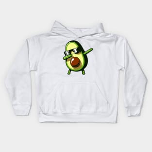 Dabbing Avocado Funny Vegan Kids Hoodie